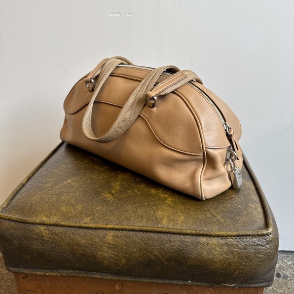 Prada Handbags - prada beige calf bowling bag